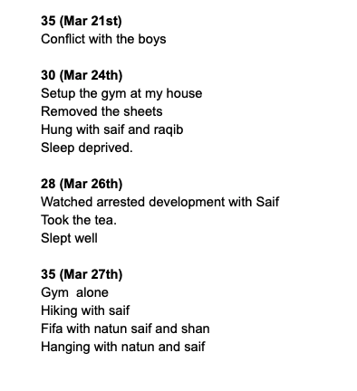 Vinay's journal enteries